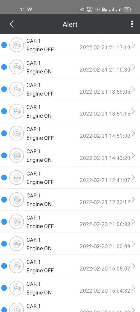 Itrack car tracking system