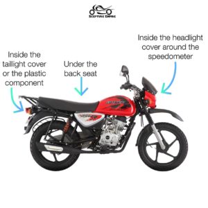 Where to install a motorbike tracker