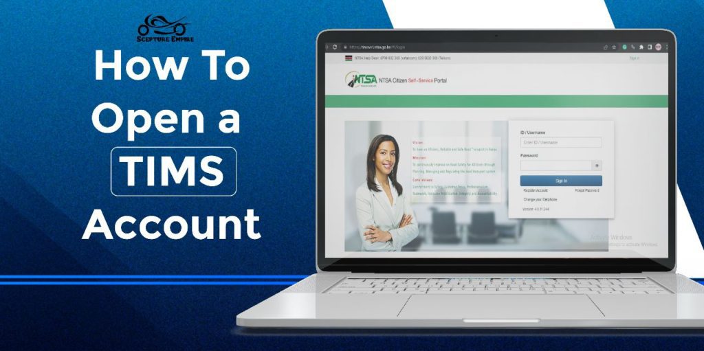 How to open a Tims account in Kenya