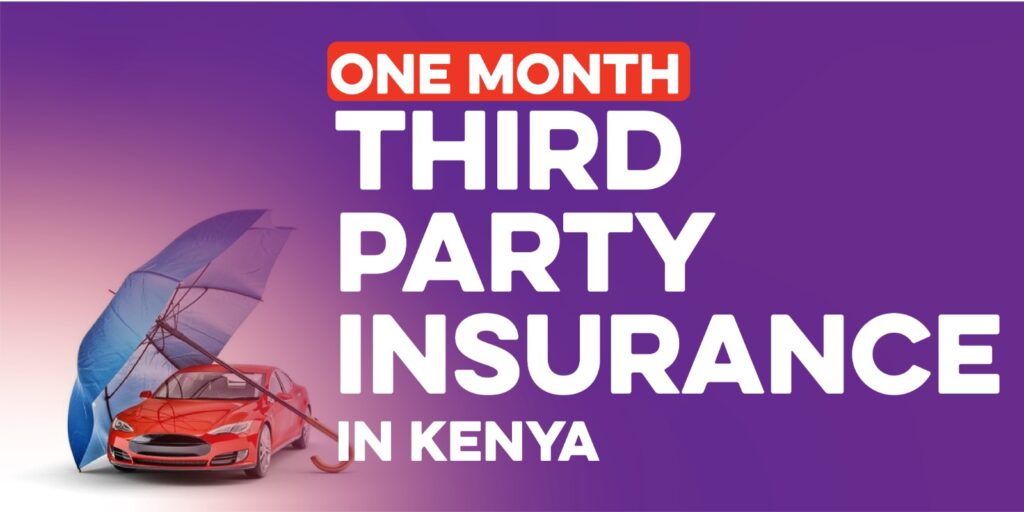 A photo of a car under an umbrella as used in the article titled One Month Third party Insurance Kenya