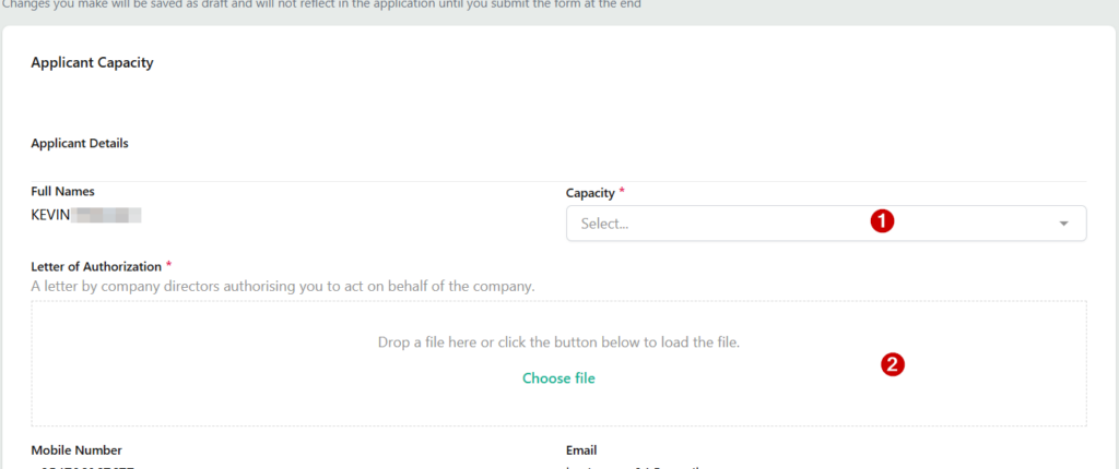 A letter by company directors authorising you to act on behalf of the company. On the NTSA Portal